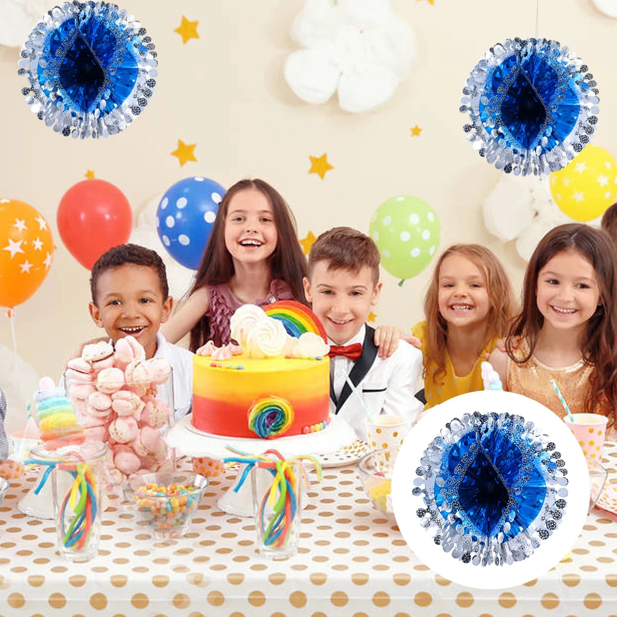 مجموعة واحدة من كرات جارلاند الجميلة لتزيين السقف للمحلات التجارية والفنادق والمطاعم وكرة الزهور وكرة جارلاند