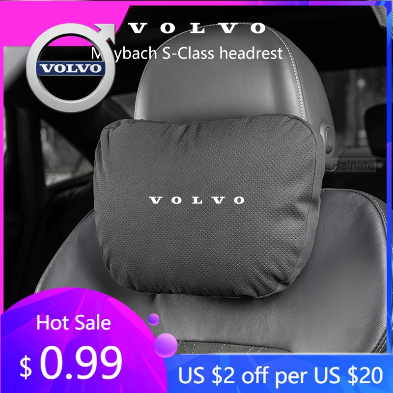 

Мягкие дышащие автомобильные подушки для шеи для Volvo XC40 XC60 XC90 V40 V60 V90 S60 S90 EX90, подушка для сиденья, поясничная подушка, автомобильные аксессуары