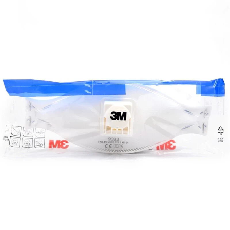 3M Aura 9322 Mask FFP2 Valved Headband Particulate Dust Mask Respirator Anti-haze Protective Masks 3M Original Fast Shipping