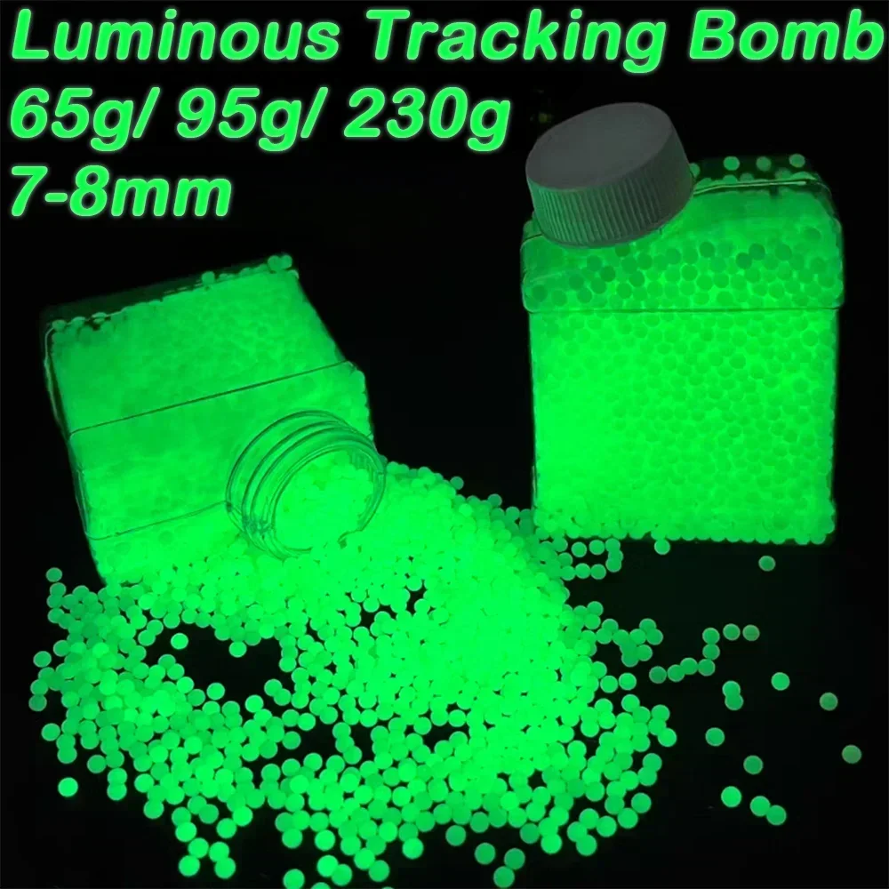 W7-8mm يتوهج في الظلام كرة الماء الرخام المياه مضيئة كريستال الكرة outh CS فريق لينة بندقية الرصاص ملحقات لعبة