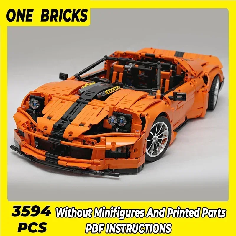

Moc Building Blocks Car Series Model Supercar GT Z88 Technical Bricks DIY Assembly Construction Toys For Child Holiday Gifts