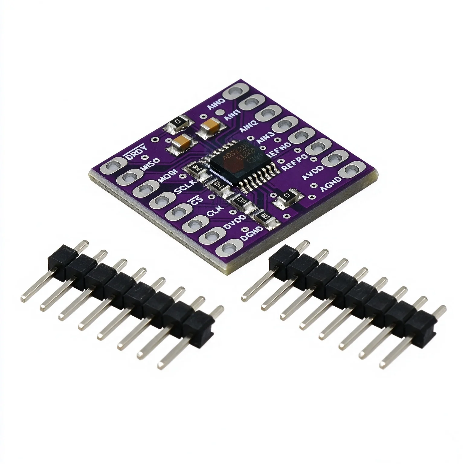 1-5PCS ADS1220 ADS1120 Module 24-Bit ADC SPI Low Power Analog-to-Digital Converter Development Board In Stock