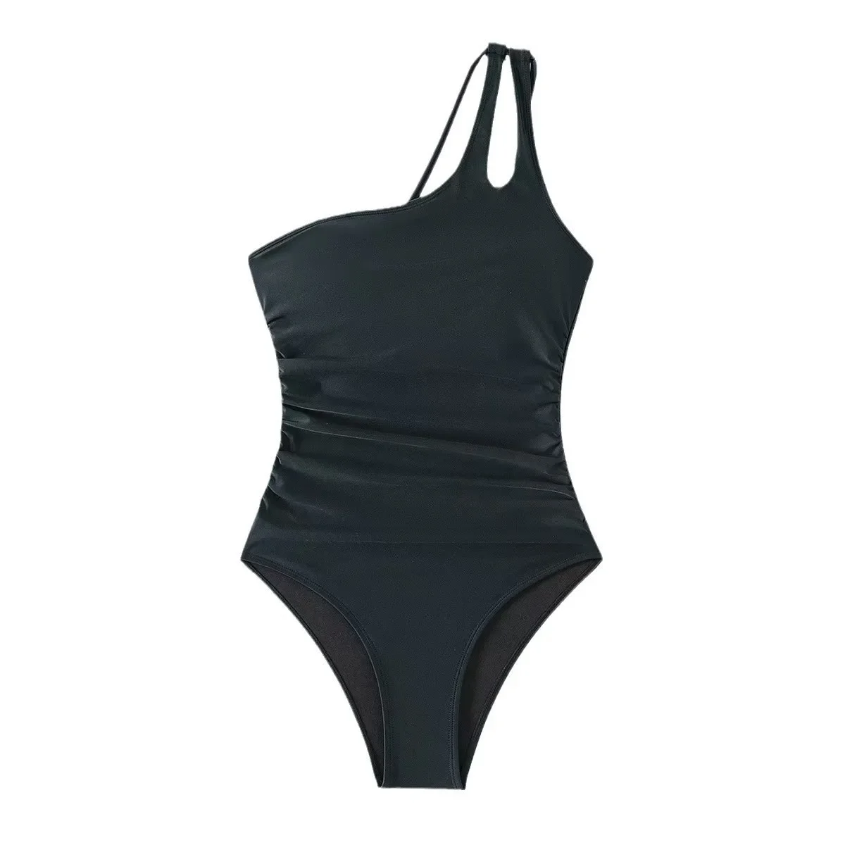 2025 One Shoulder One Piece Swimsuit for Women Comfortable Tummy Control Bathing Suits Modest Swimwear Beach Swimming Clothing