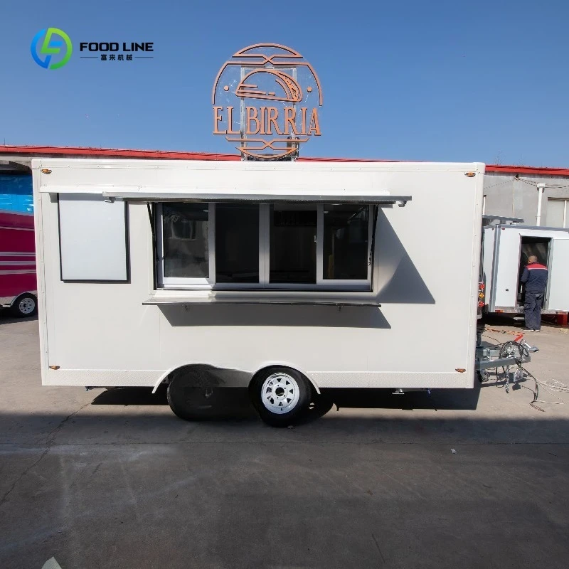 패스트푸드 푸드트럭, 이동식 트레일러, 특별 할인 상품, 상업용 맞춤형 철제 트레일러