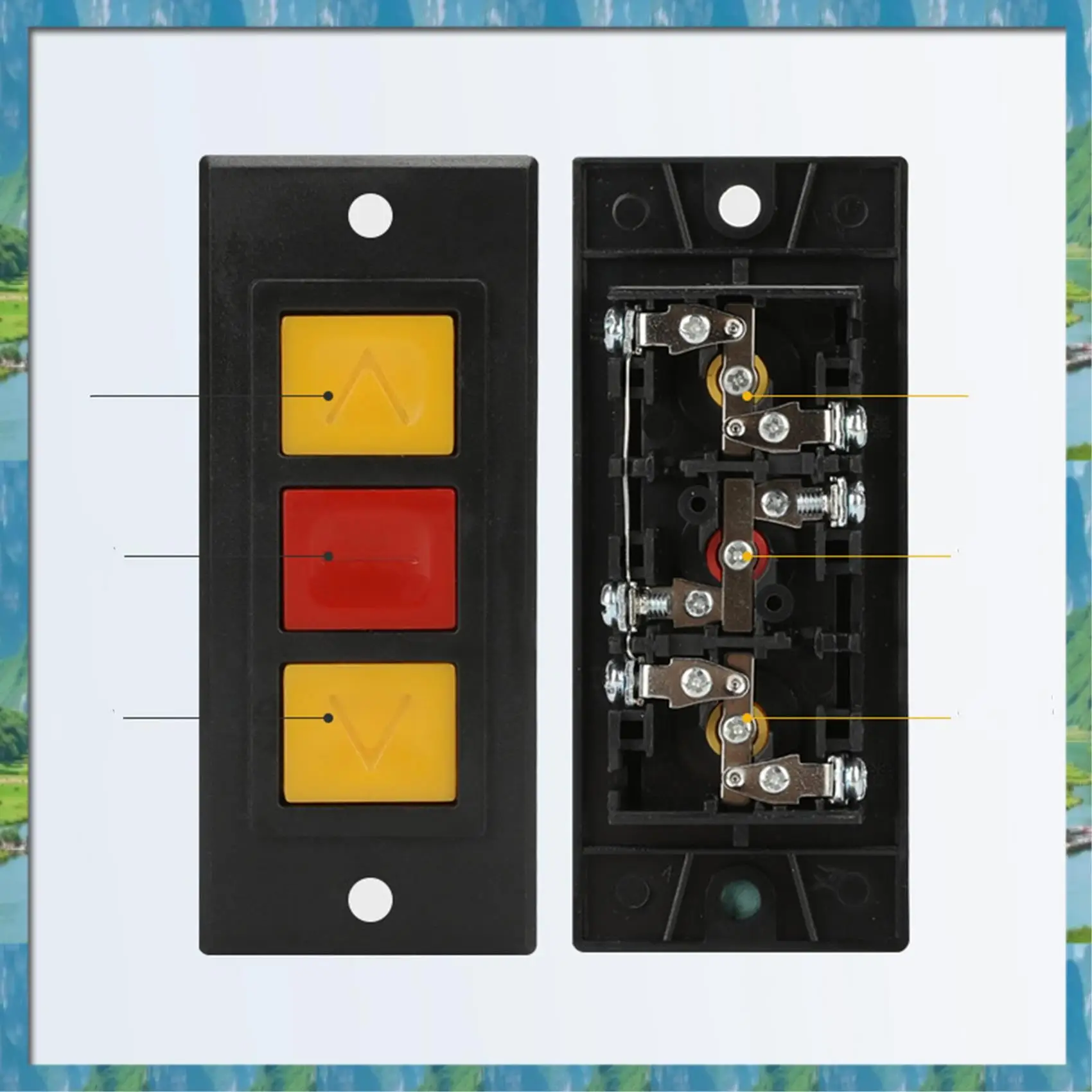 Fast Delivery- Garage Door Opener, Electric Door Roll Switch Lock Box, Surface Mounted Concealed Button Switch
