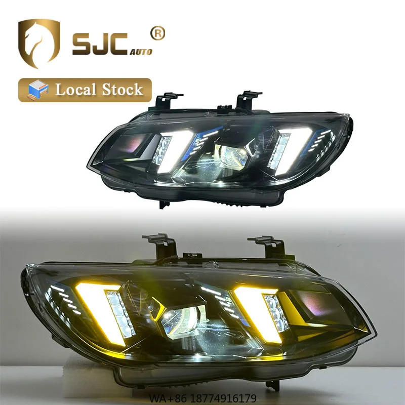 

Auto Part Headlights for 3 Series E93 E92 2010-2013 335i 330i 325i White+Yellow DRL Snake Eye Style Head Lamp Assembly