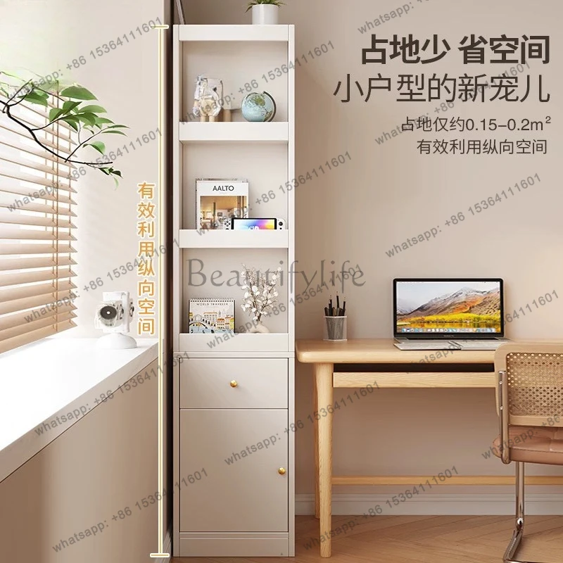 New side seam bookcase side pull sofa side cabinet display storage