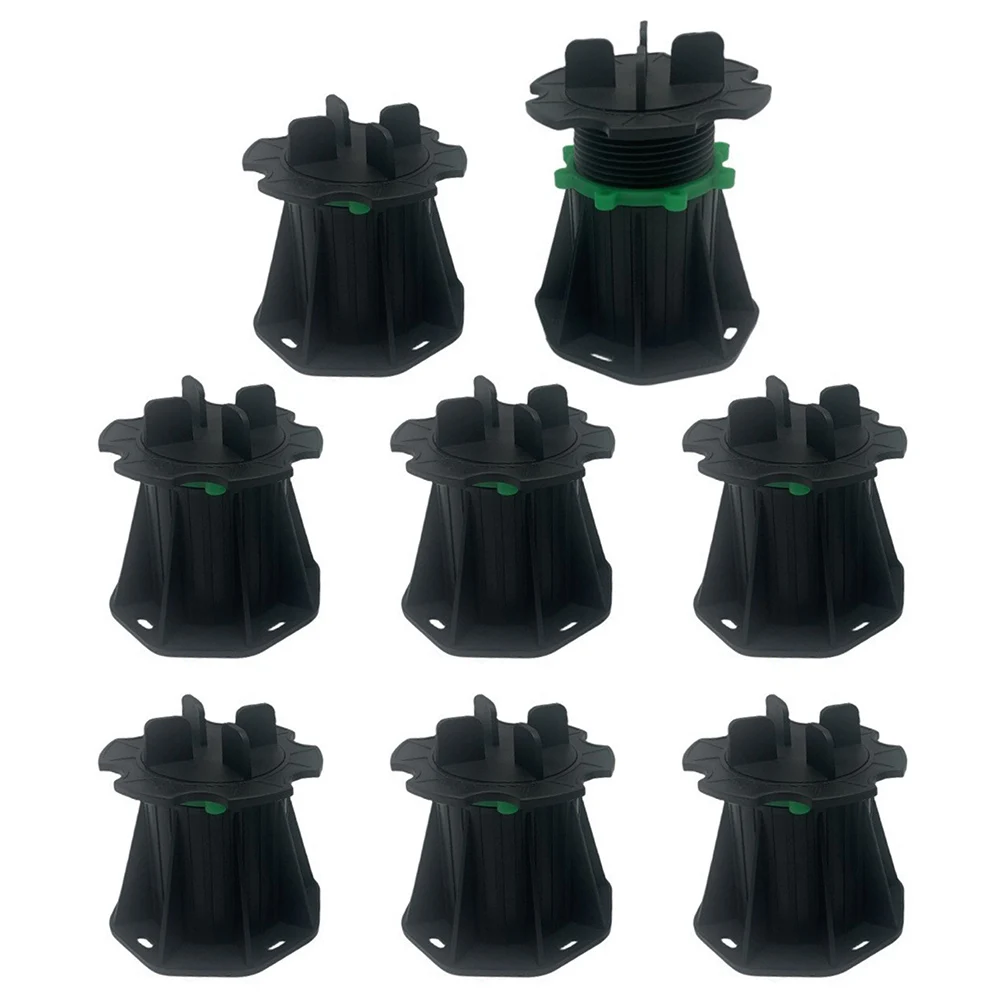 Solución de nivelación, soportes de Pedestal ajustables para nivelación de suelo, espacio de pavimentación de 3mm y 3mm, altura ajustable de 80-108mm