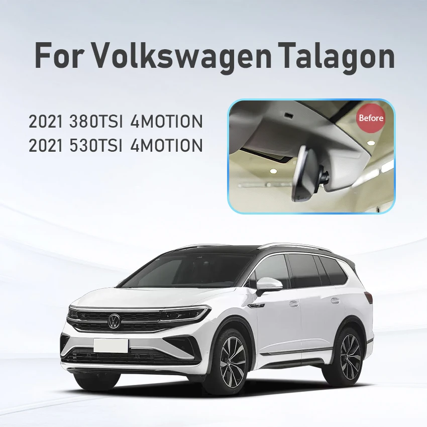 4K Car DVR Plug and play Dash Cam Camera HD Video recorder For Volkswagen VW Talagon 2021 380TIS 530TIS V6 4MOTION,Wiper Dashcam