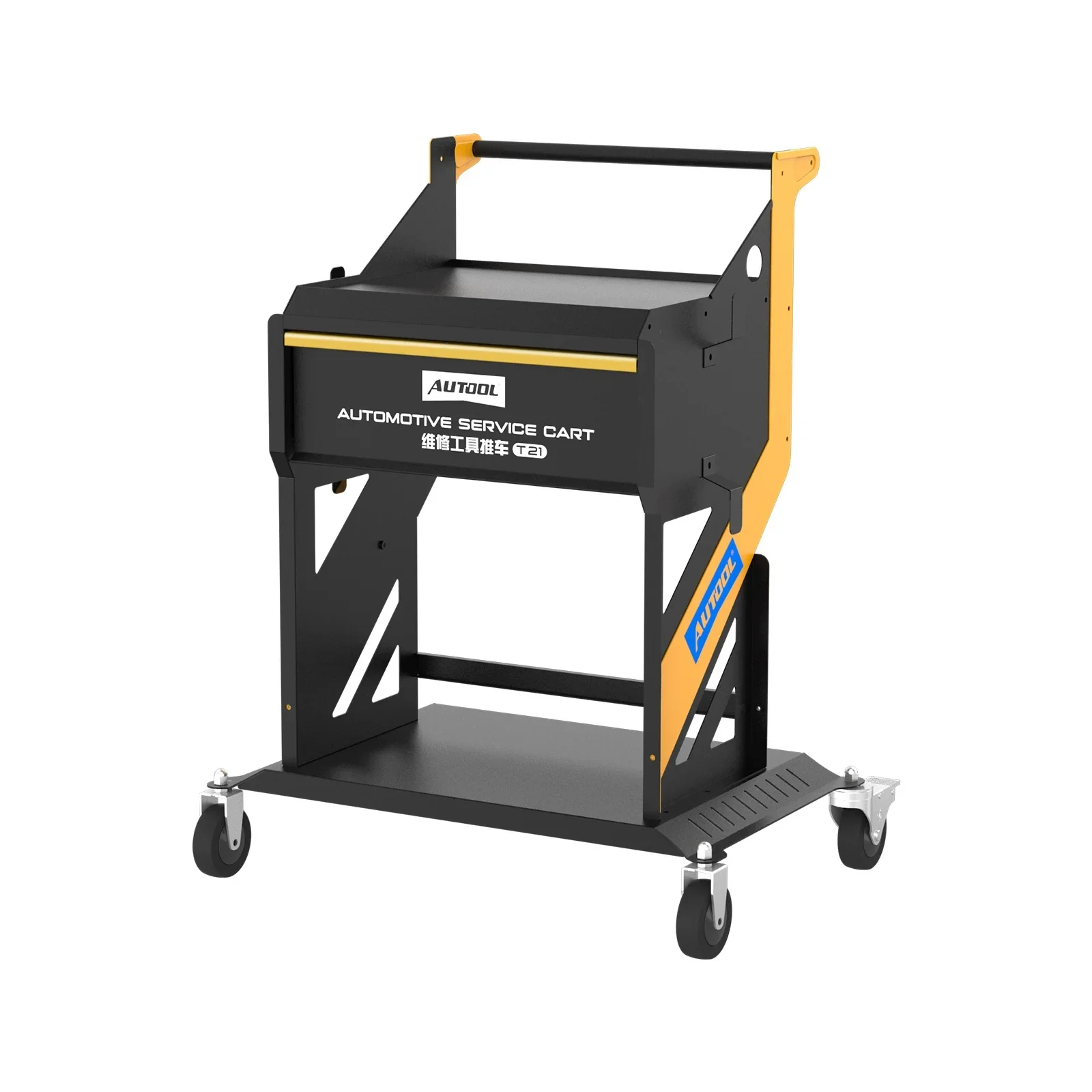 2026 New ModelAUTOOL T21 Professional Workshop Tool Box Mechanical Multipurpose Platform Utility Tool Trolley Cart Service Cart