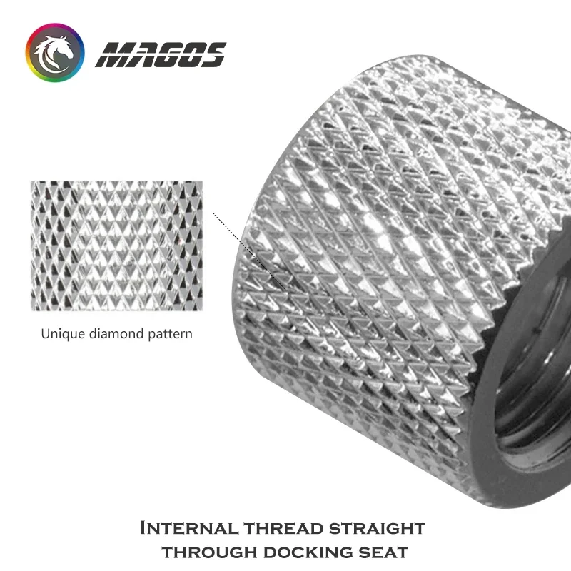 

PC Water Cooling Dual Female Extender Fitting ,G1/4 Thread Hard-tube to OD12MM Hose