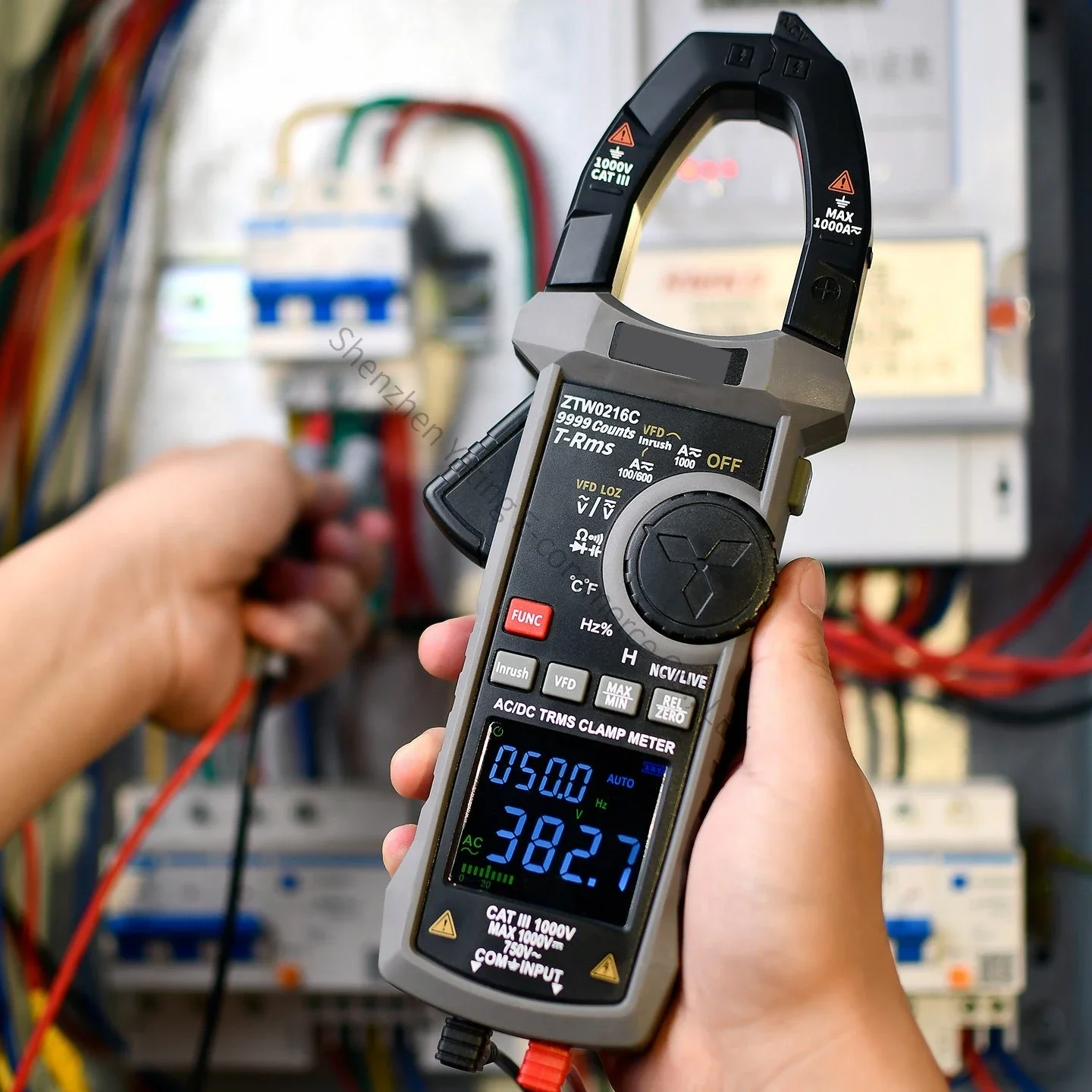 1PC Industrial-grade High-precision Variable Frequency Voltage Surge Current Measurement 1000A AC/DC Clamp Multimeter
