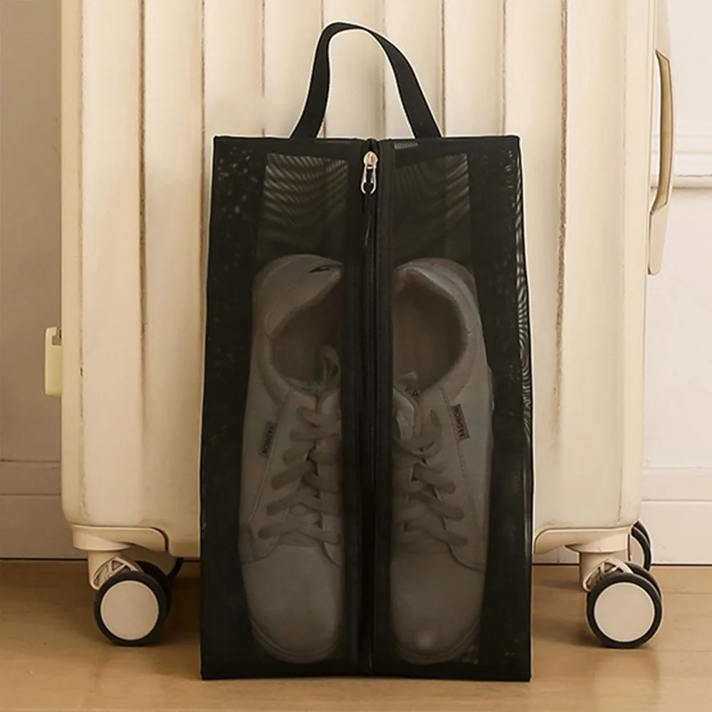 Bolsa de Armazenamento Portátil à Prova de Poeira para Calçados, Organizador de Sapatos Respirável e Leve para Uso ao Ar Livre/Viagens/Esportes
