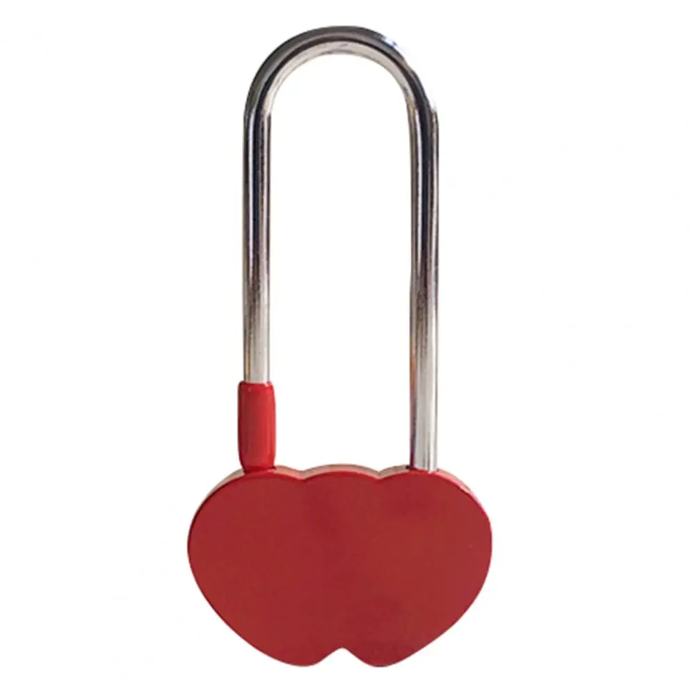 Fashion Heart Lock Solid Color Valentine's Day Mini Wishing Padlock for Couple