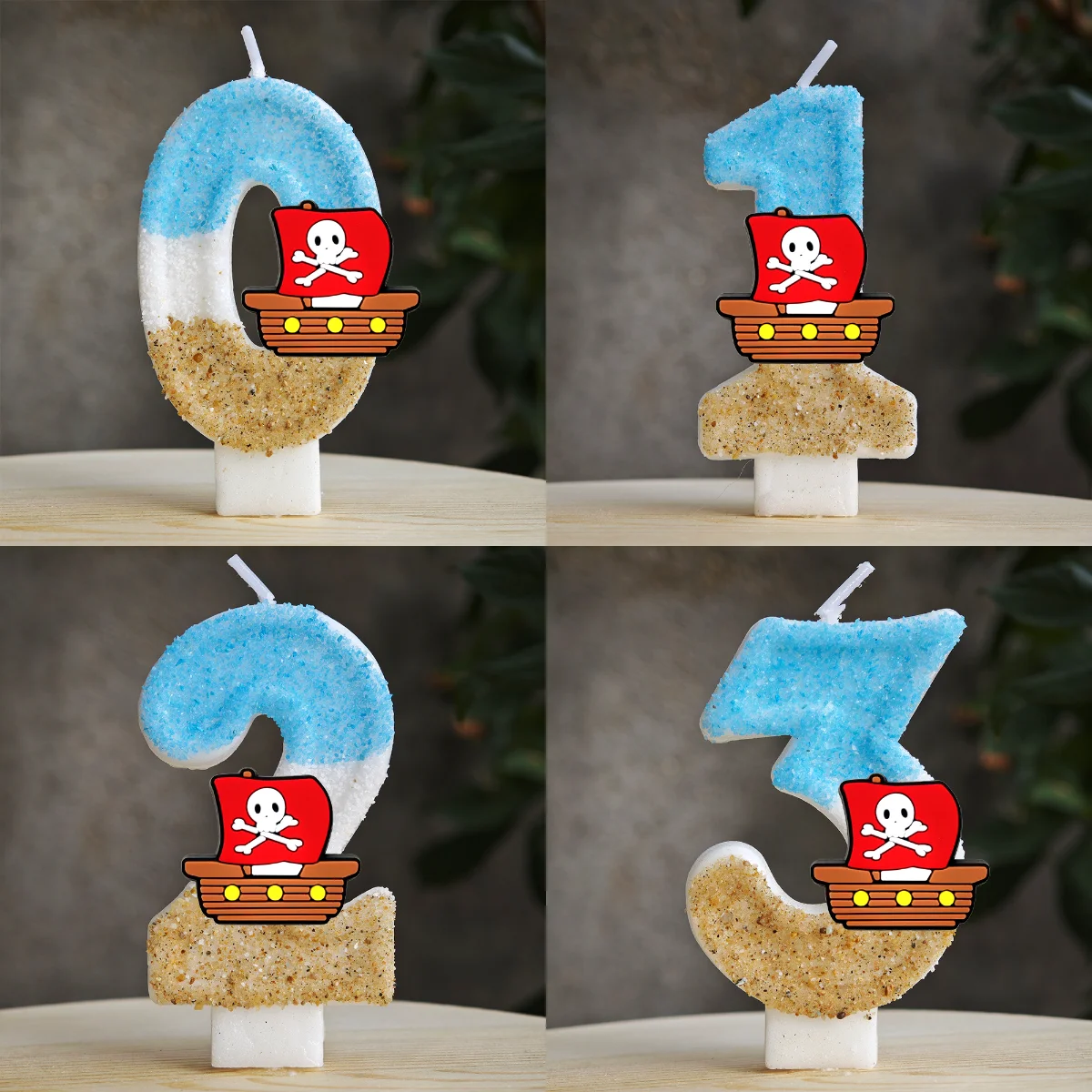 Niedliche One Piece Geburtstagskerzen Kuchendekoration Anime-Party-Zubehör Kindergeburtstag Kuchendekorationen und -Zubehör