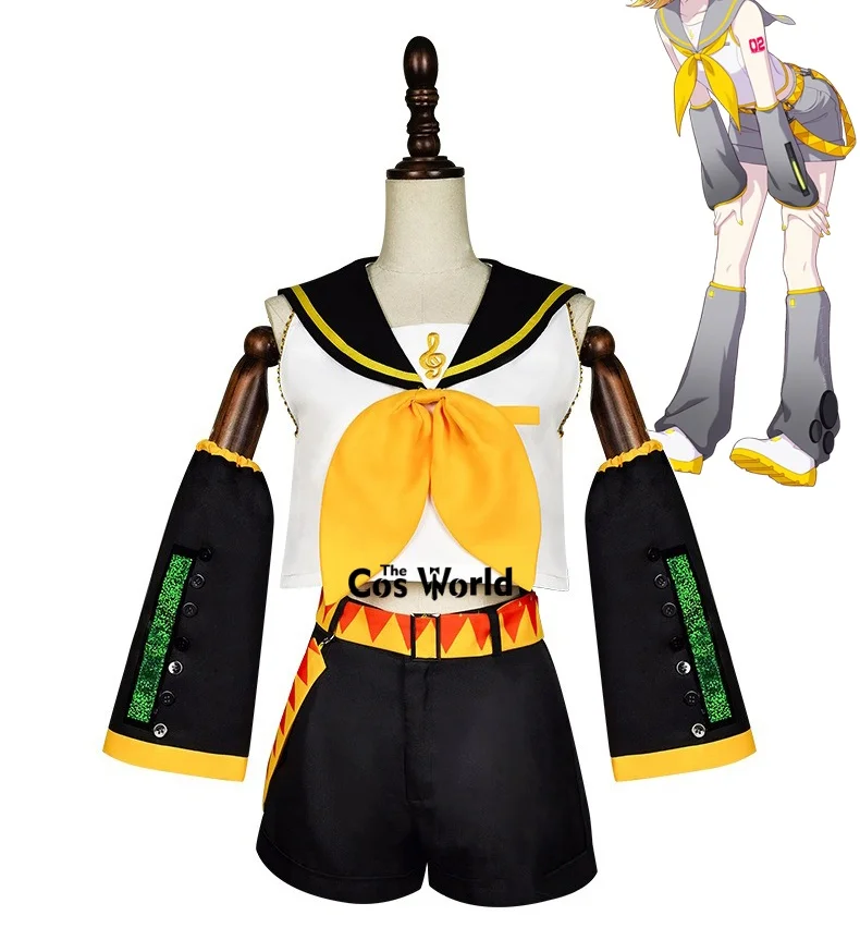 Miku Project DIVA Rin Len trajes de cantante Virtual disfraces de Cosplay de Anime