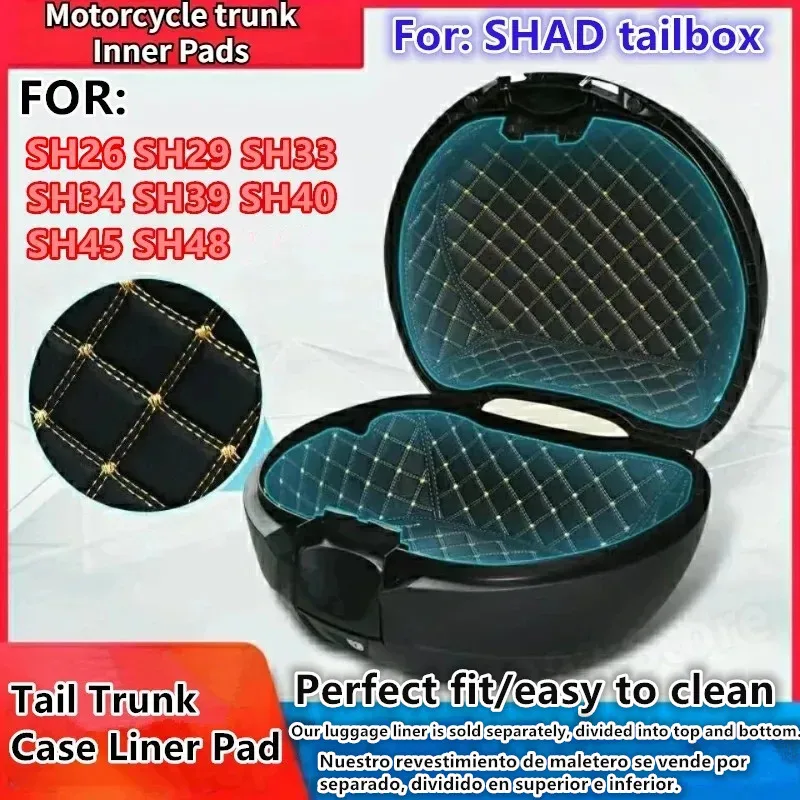 Compressible Portable Inner Pads for SHAD SH26 SH29 SH33 SH34 SH39 SH40 SH59X Motorcycle Trunk Case Tail Case Box Liner Top Case