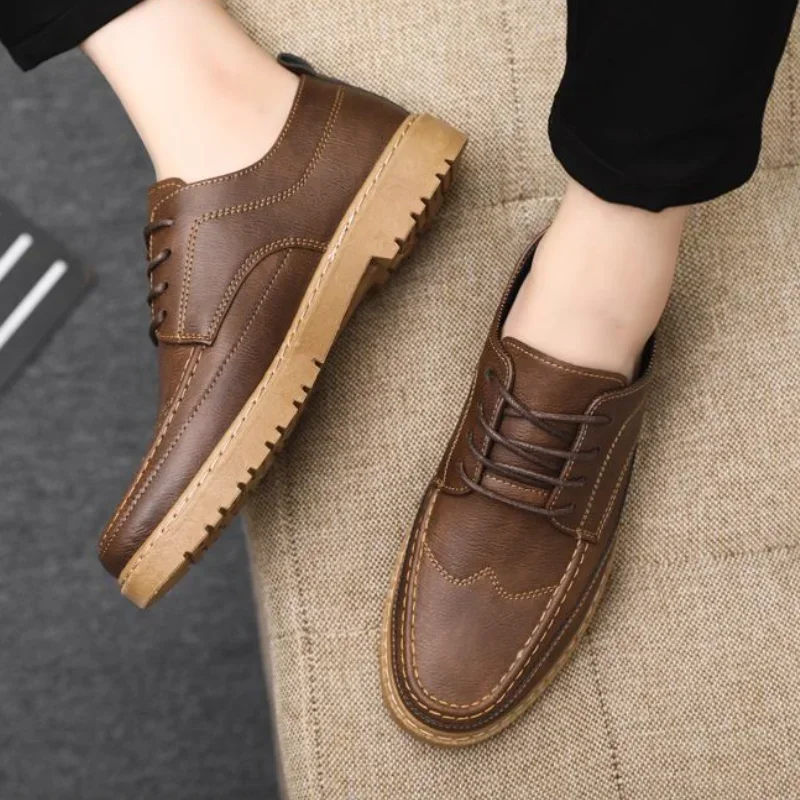 

Men's Formal Shoes Business New Spring Autumn High Quality Fashion 39 Cheap Clearance Clothing Gentleman Casual Social Shoe Male