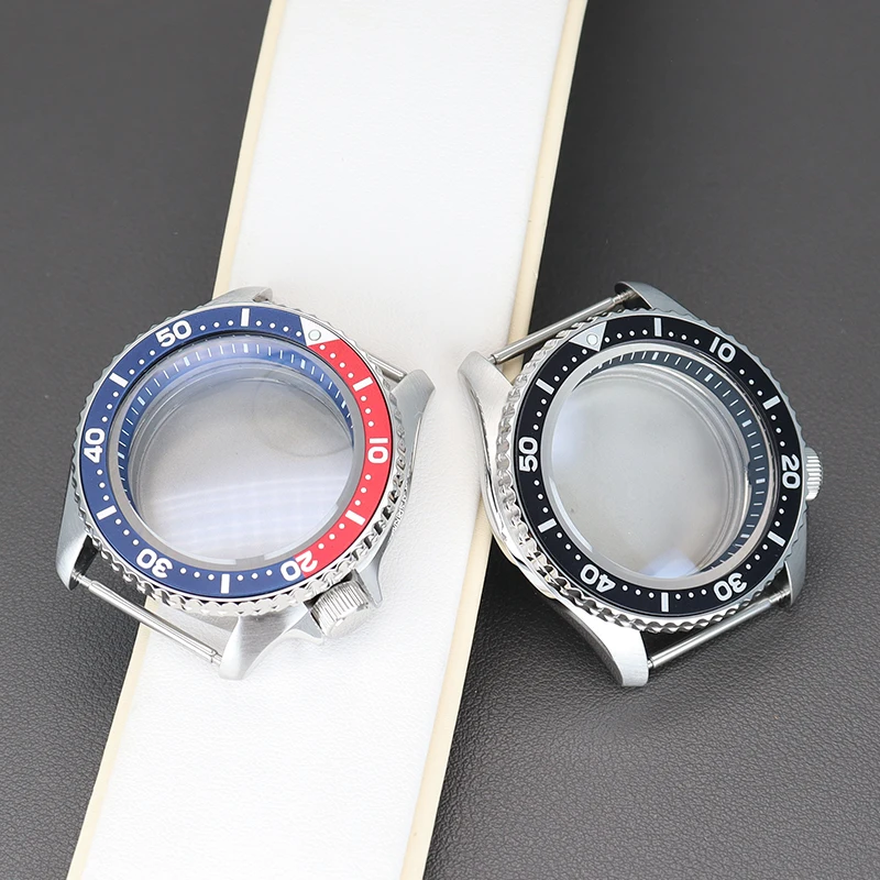 

20ATM Waterproof 42.5mm SKX Watch Case Sapphire Crystal Glass For Seiko NH35 NH36 NH38 NH34 4R36 Movement 28.5mm Dial Solid Back