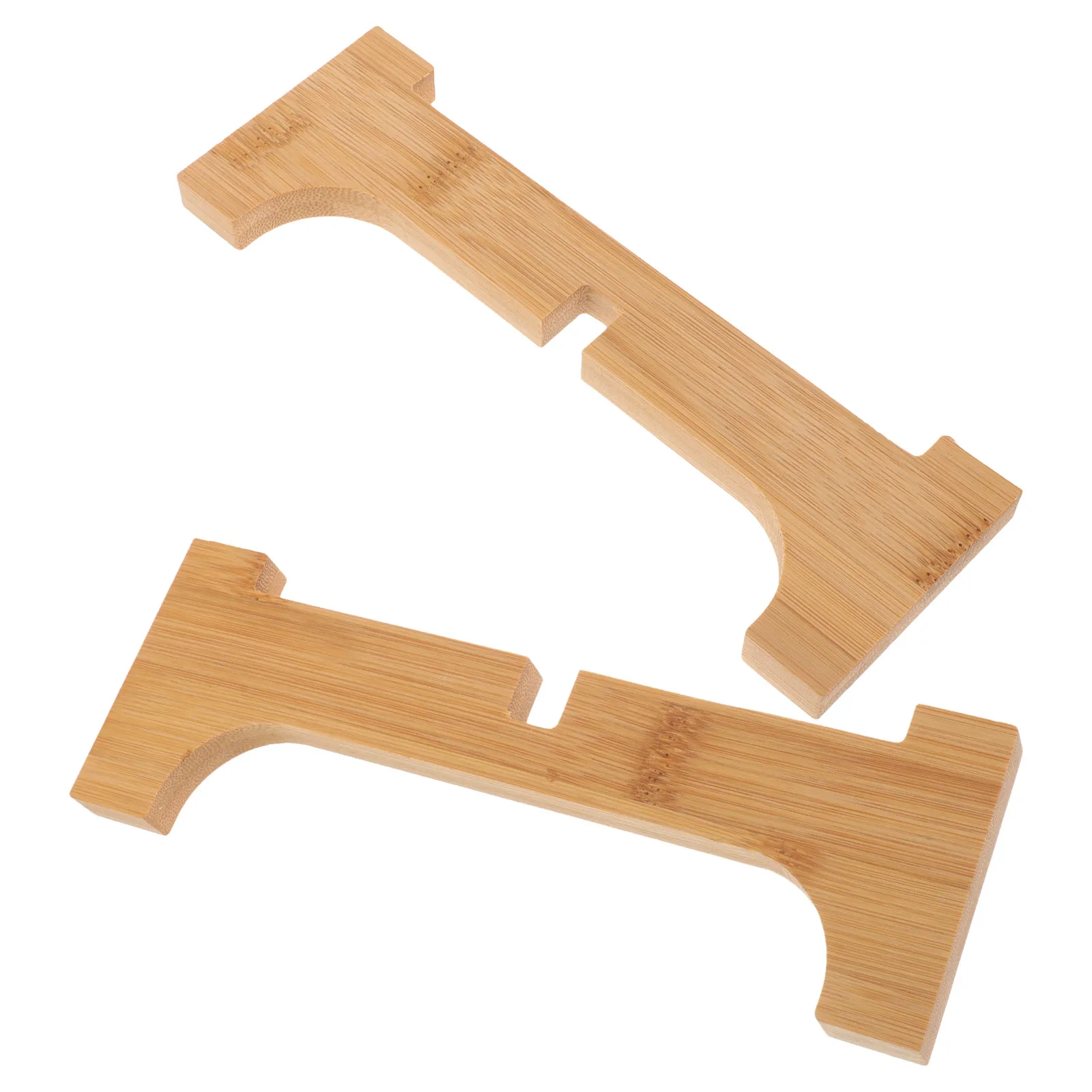 

Bamboo Wood Base Glass Bottle Stand Shelf Vase Fish Tank Decor Material Stable Design Flower Pot Rack Dog Bowl Holder
