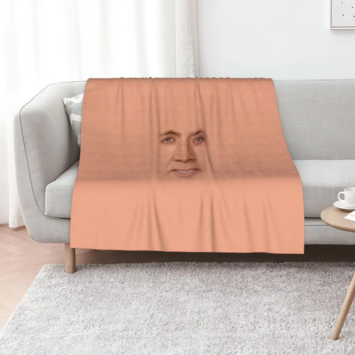 

nicolas cage - Face Throw Blanket Thin Plaid Blankets For Sofas Heavy Blankets