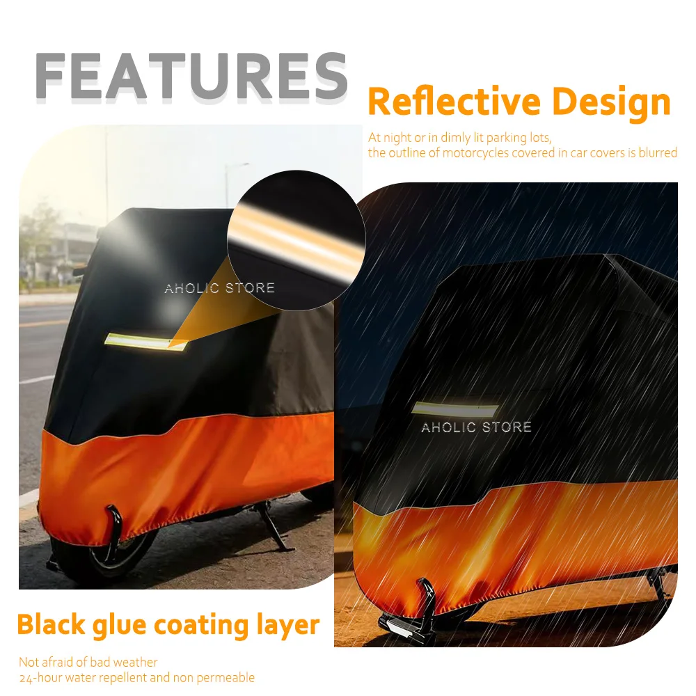 Motorcycle Cover 210D Oxford Waterproof Outdoor Indoor Dustproof Snow Proof UV Protection For Honda CL500 cl500 cl 500 view 2