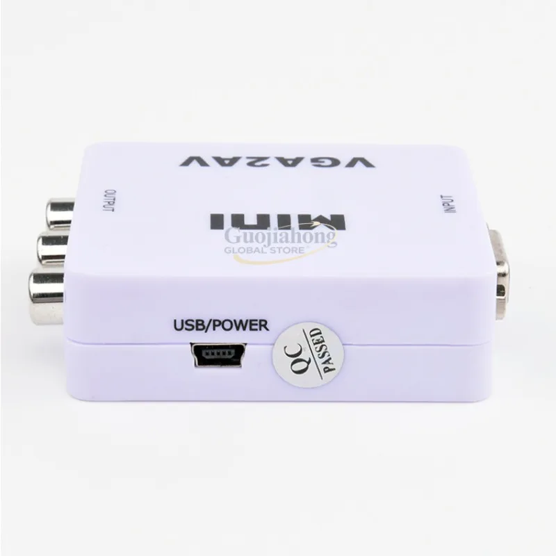 

MINI VGA AV converter recorder old TV converter cable video PC TO AV