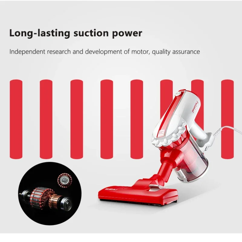 400W Corded Vacuum Cleaner Handheld 2-in-1 Strong Suction Vacuum Cleaner Dust Collector Aspiradora for Home Bed Carpet Clean