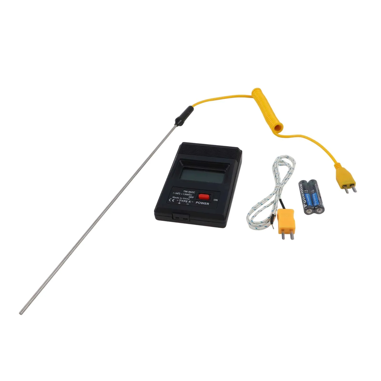 Get Reliable Temperature Measurements with for tm 902C LCD Type K Digital Thermometer and 300mm Thermocouple Probe
