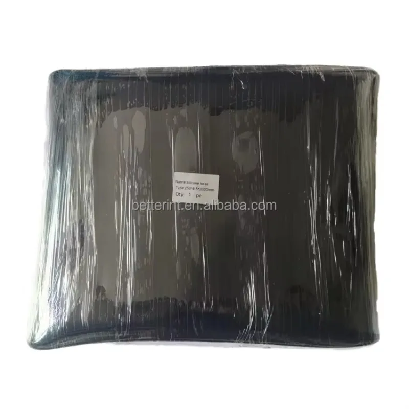 خرطوم مطاط السيليكون الأسود 10 بوصة اتصال مرن مع معرف 250 مم لمحطة خلط الخرسانة