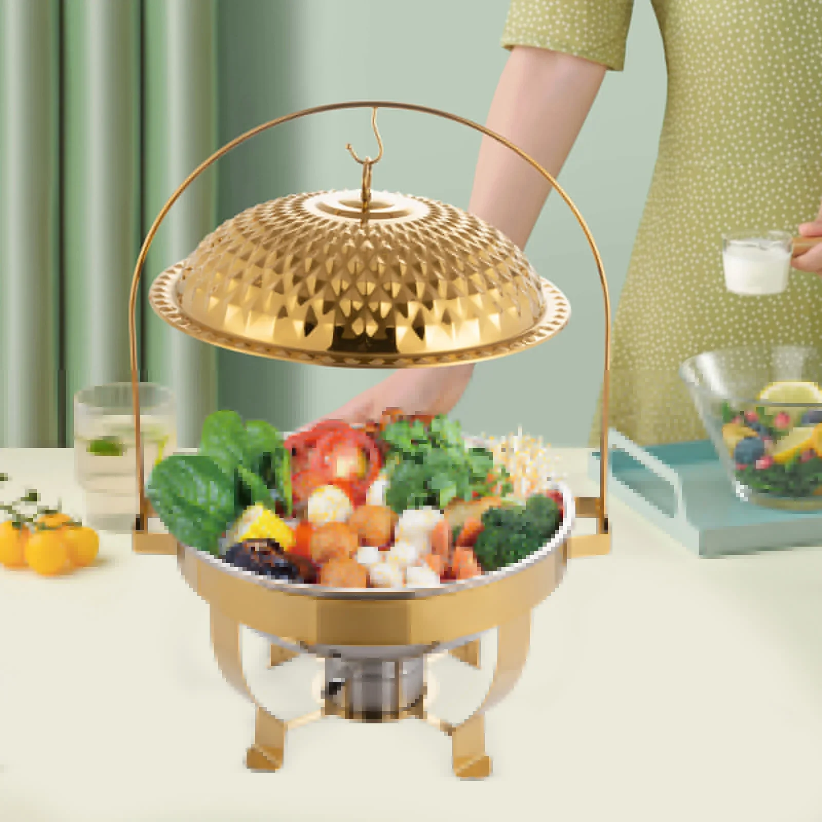 

Stove, Hanging Lid Dining Stove, Diamond Hanging Lid Stove