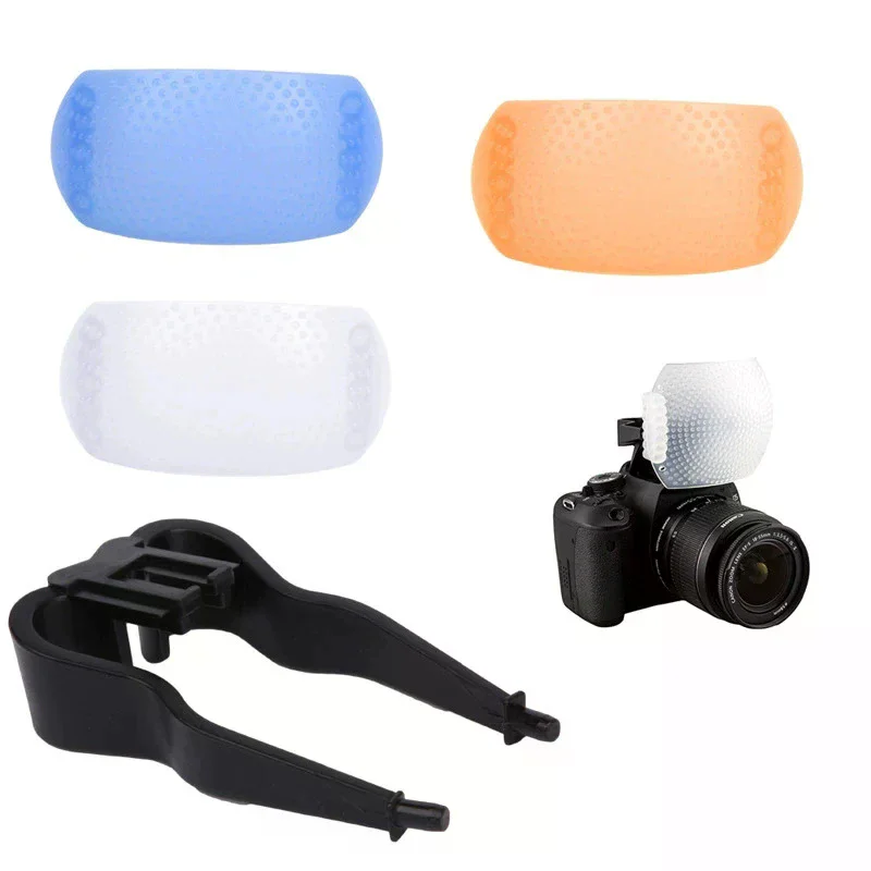 3 In 1 Diffuser Cover For Camera Diffuser Cover 3 Color Up Flash Diffuser Cover For Cameras Diffuser Cover