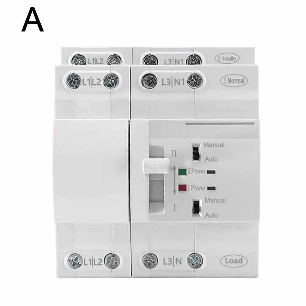 

Dual Power Switch Automatic Transfer Switch 20A-63A Rated Current AC Power Distribution Electrical Combination Locks