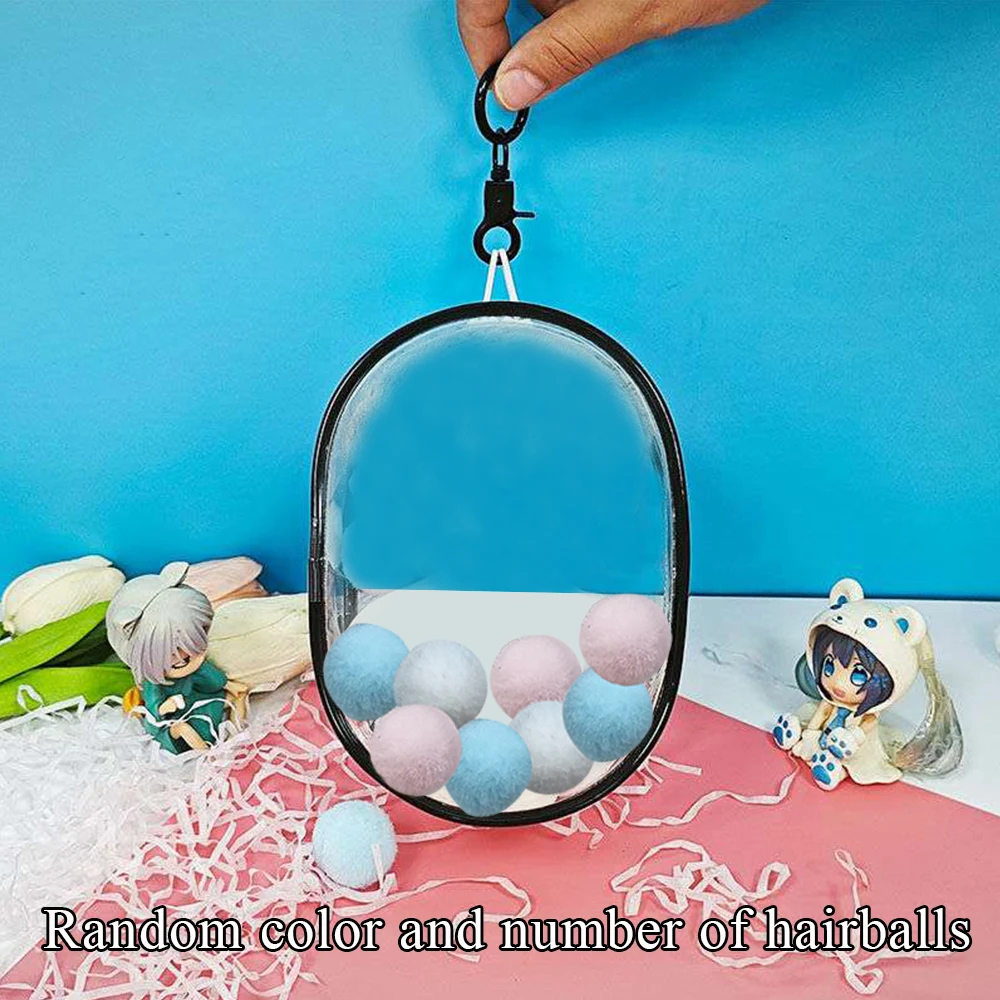 Figurine Transparente Vitrine Portable - Étui Protection Poupée Peluche 15cm Rose Avec Bandoulière