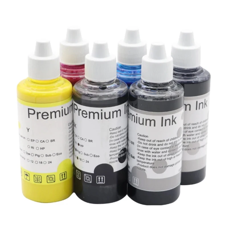 Imagem -06 - Tinta de Pigmento Universal para Impressora Epson Cores pi P600 P608 P800 P808 3800 3880 3890 100ml por Garrafa 1pc