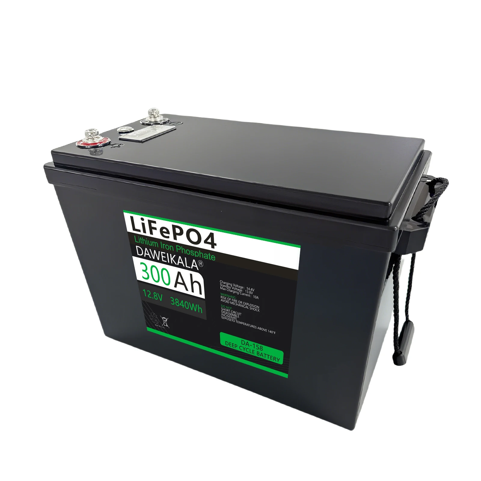 بطارية ليثيوم 12 فولت 200 أمبير 300 أمبير في الساعة 100 أمبير 12 فولت/24 فولت LiFePO4 مع BMS محسنة 8000-15000 دعم الدوائر العميقة في السلسلة/المتوازية #3