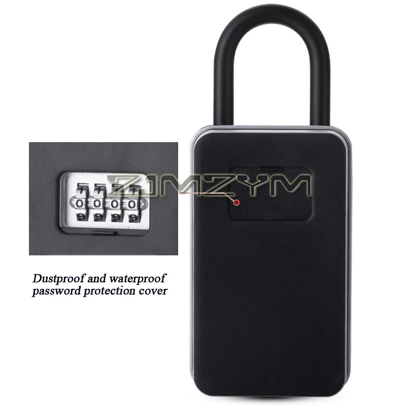 

Aluminum Alloy Code Key Box Dust And Water/Peeping Proof Installation-free Password Key Box with Password Protection Cover