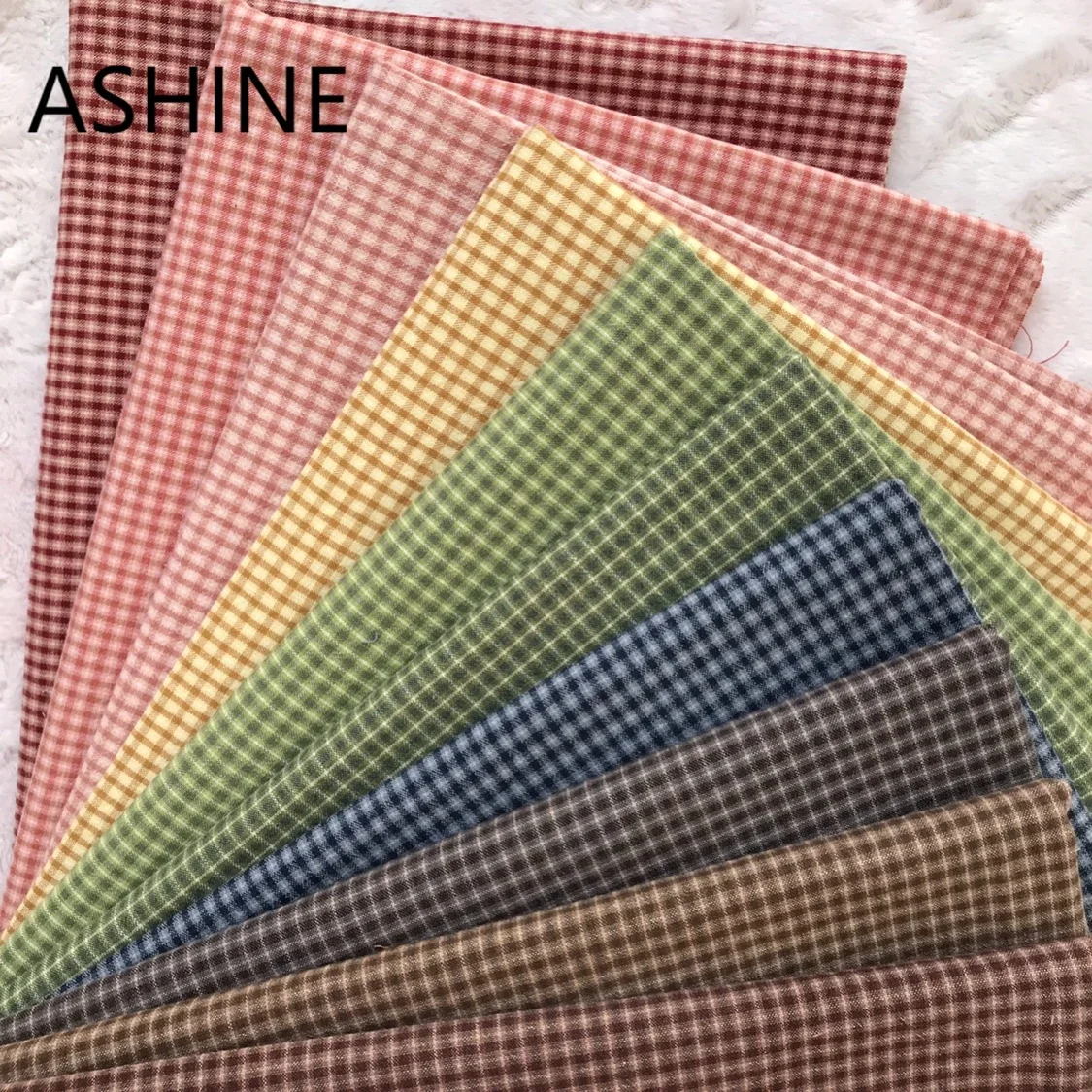 Japan Yarn Dyed Cotton Fabric Material for Clothes Telas Patchwork Algodon Yarn-dyed Fabric for DIY Bag Mat Doll Sewing Cloth