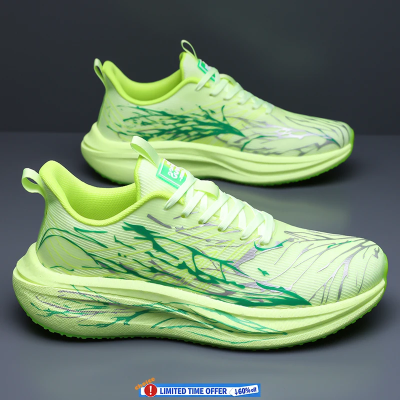 

Men's Running Shoes Jogging Breathable Cushioning Non-Slip Outdoor Marathon Shoes Trainer Race Casual Sneakers Off-road Shoes