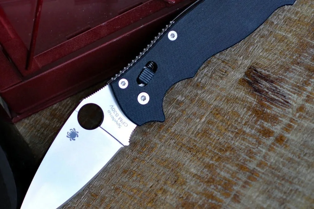 5 Farben Messerzubehör Titan-Kugelkäfig-Verschluss Daumen-Druckknopf-Schraube für Spyderco C101 Manix2 XL Messer Nieten – Detail 6