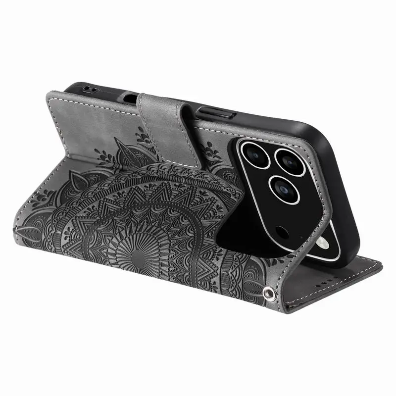 Leather Case For iPhone 17 16 15 14 13 12 11 Pro Max Air 16e Mini X XS XR 7 8 Plus SE 2020 Magnetic Wallet Phone Cover - náhled 5