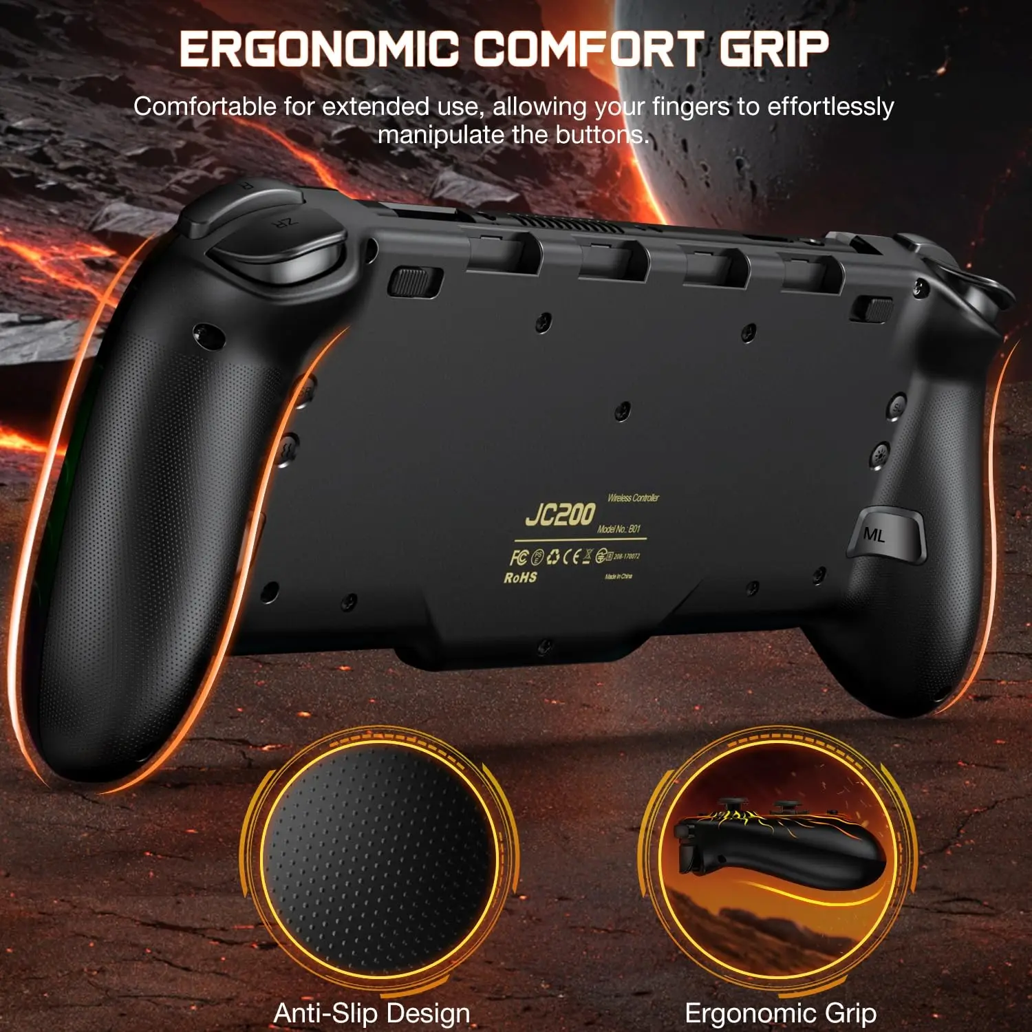 Controller interruttori Controller interruttore wireless portatile ad effetto Hall per controller Nintendo Switch/telecomando Switch OLED