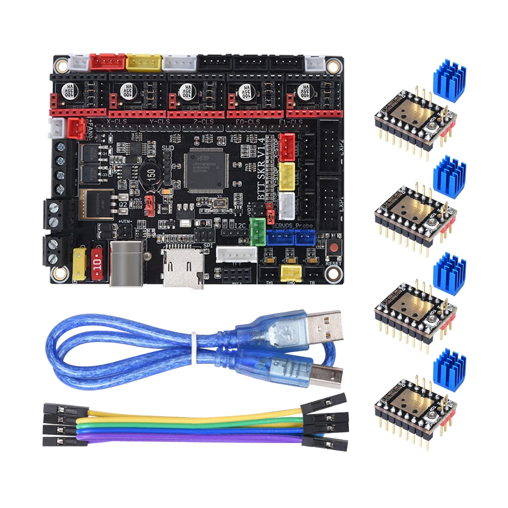 BIGTREETECH SKR V1.4 Turbo 32 Bit Motherboard Upgrade SKR V1.4 Control Board TMC2209 TMC2208 Driver For Ender3 CR10 3D Printer