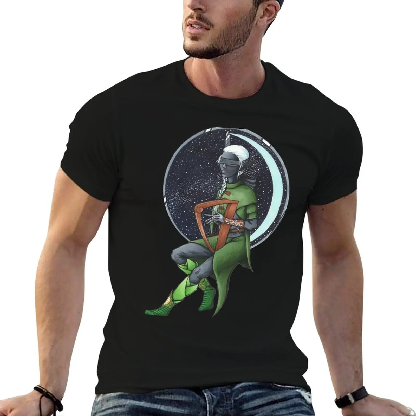 

summer shirts Elf T-Shirt Harper man Dark shirt 100% man cotton t t