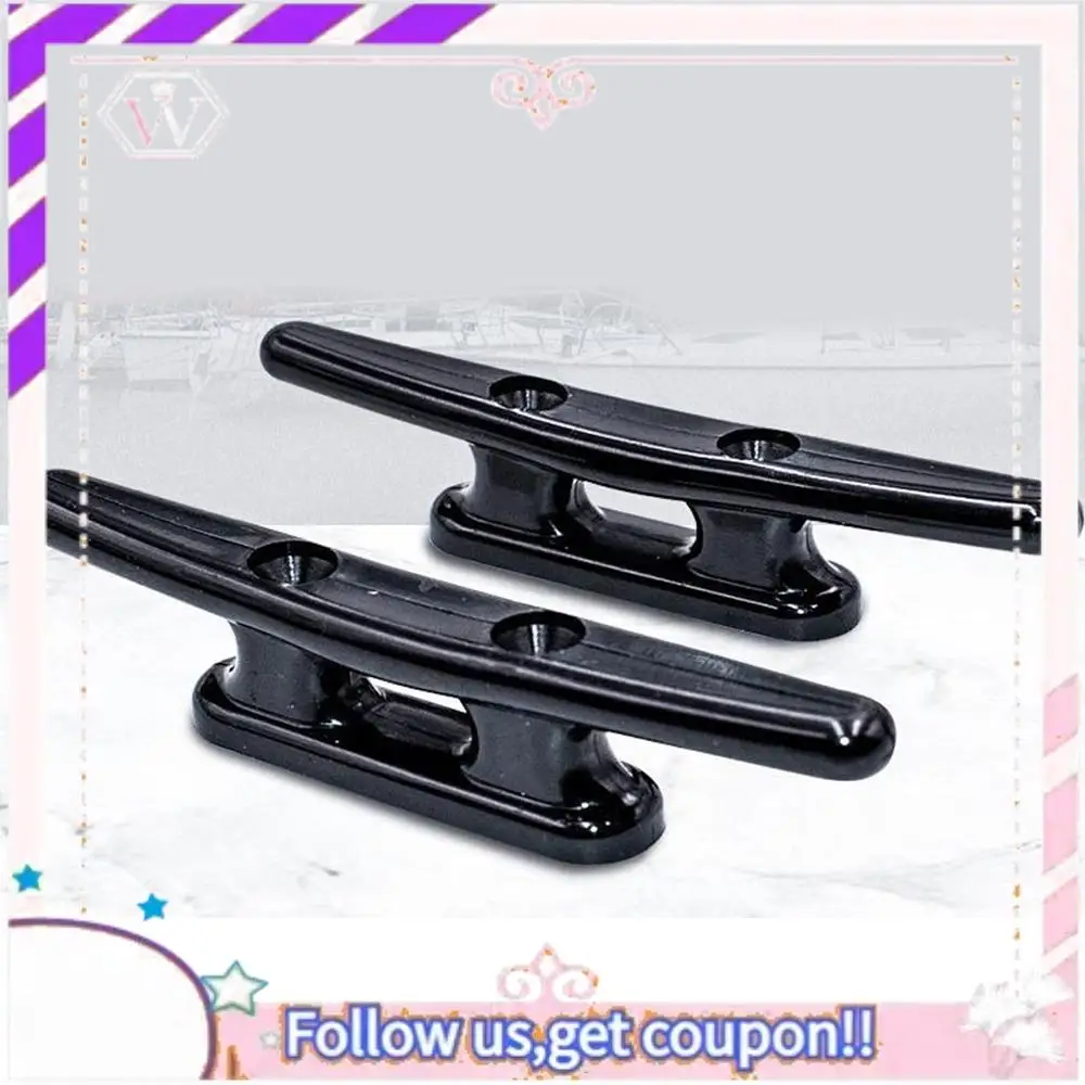 

Easy To Use Black Nylon Boat Cleat 6 Inch - Rope Cleat, Kayak, Boat Dock Cleats - Perfect For Marine, Deck, Nautical Decor