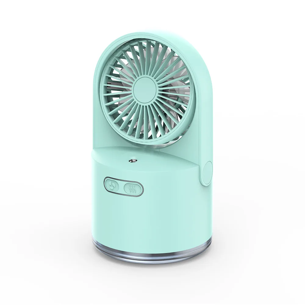 Spray umidificação pequeno ventilador portátil mini ventilador de carregamento usb doméstico silencioso desktop pequeno ventilador