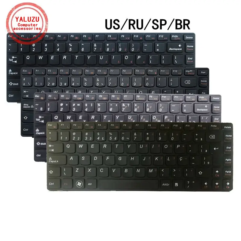 

US/RU/SP/BR Laptop Keyboard For Lenovo G470/GH G470/AX V470 V470C V480 V480C M490 M495 B470/E B475/E B480/A/G B490/A/G B4450