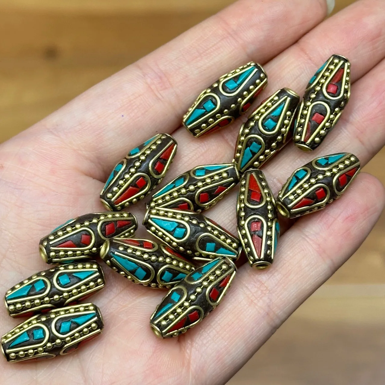 Spacer Beads Multipurpose DIY Pointed Barrel Cylinder for Necklace Bracelet