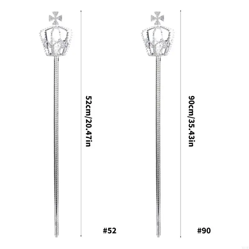 Eleganter Königinstab aus Strasssteinen für Schönheitswettbewerbe und besondere Anlässe. Königinstab für formelle Anlässe Y08E – Detail 6