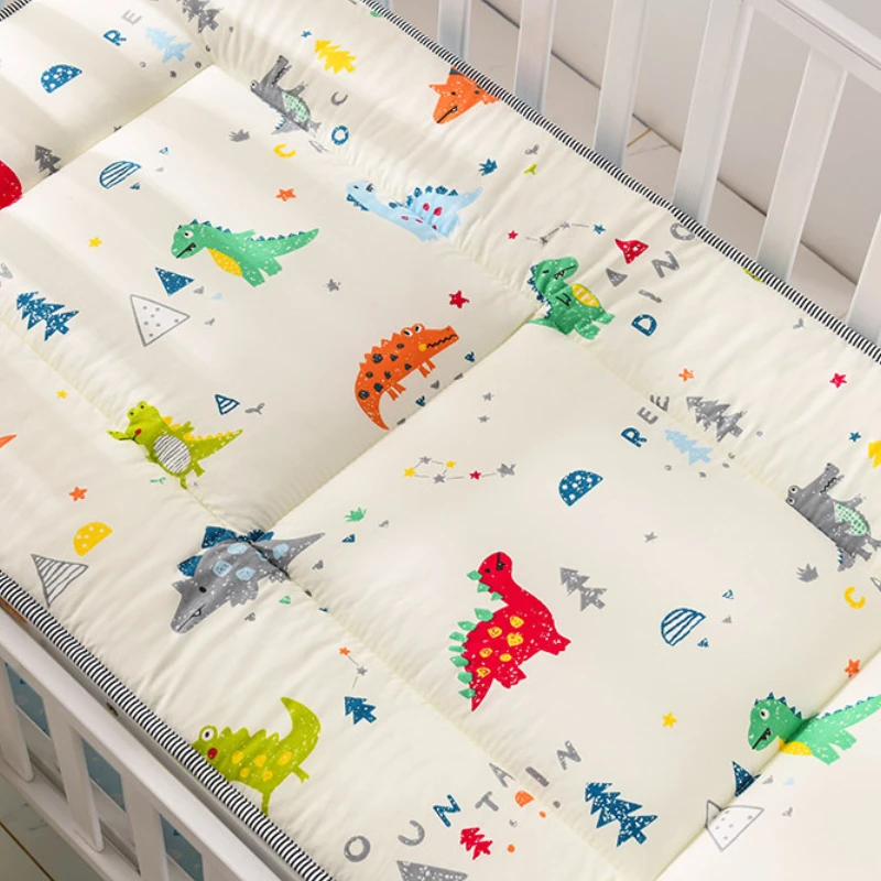 120x60CM Crib Mattress Toddler Bed Mattresses Thick Baby Cradle Mattress Pad Cute Bed Crib Cotton Double Sides Baby Bedding Set